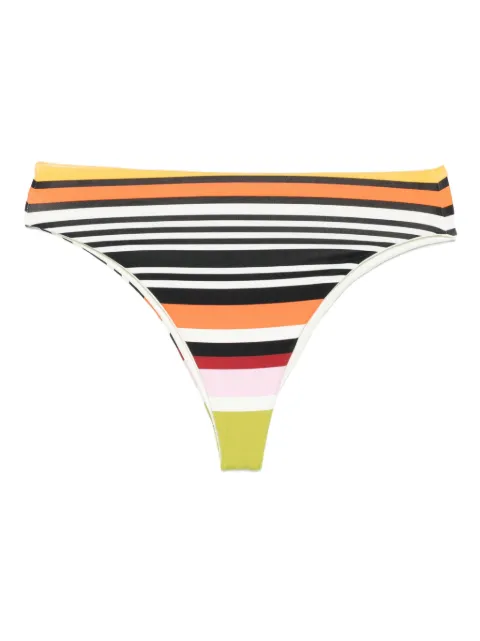 Cala de la Cruz stripped-pattern bikini bottom Black 24C422