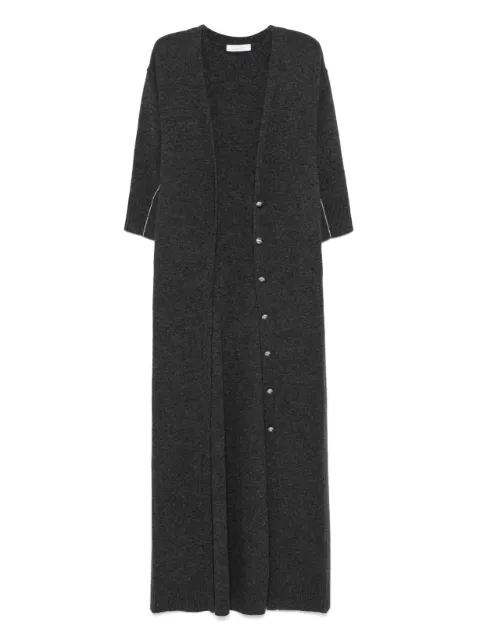 Rabanne layered midi dress Grey 25AMRO146ML0287