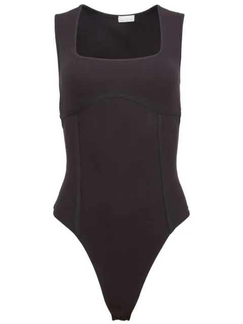 Fleur Du Mal square-neck bodysuit Black BS04670100