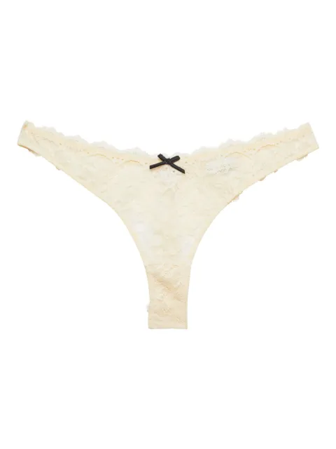 Fleur Du Mal Bianca thong Neutrals PY05041036