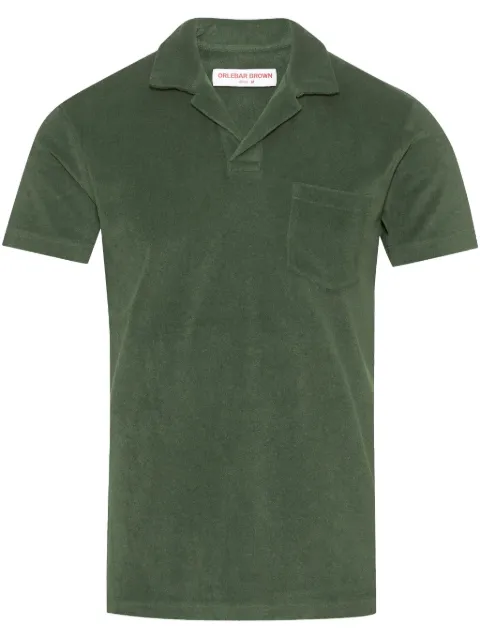 Orlebar Brown Terry polo shirt Green 280307