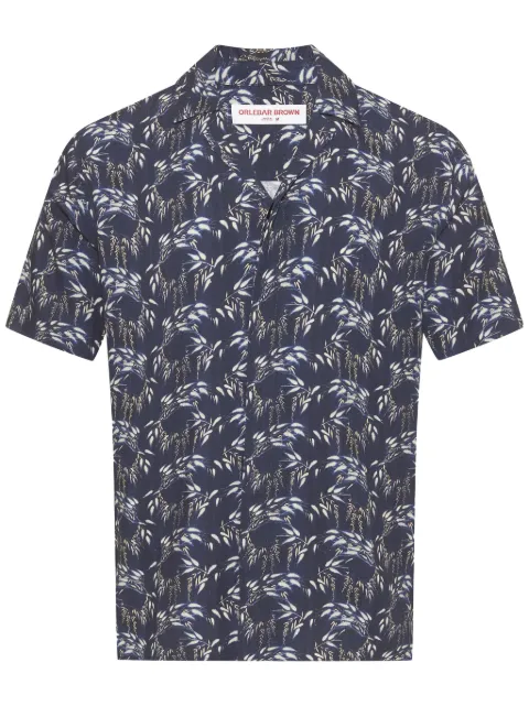 Orlebar Brown Maitan linen shirt Blue 280306