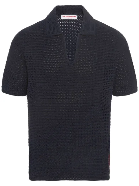 Orlebar Brown Batten crochet t-shirt Blue 280253