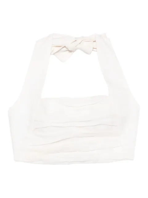 Cala de la Cruz Fiji crop top Neutrals 24C510