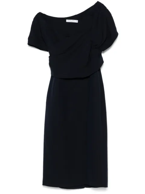 Christian Dior Pre-Owned 2000s wrap-detail midi dress Blue CD790NZ