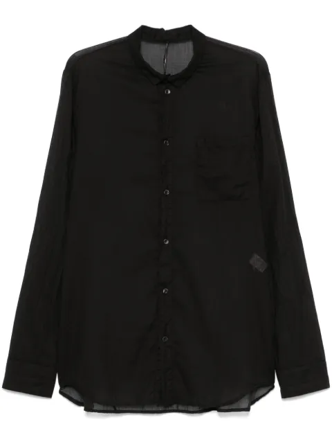 Masnada cotton shirt Black M3470BLA