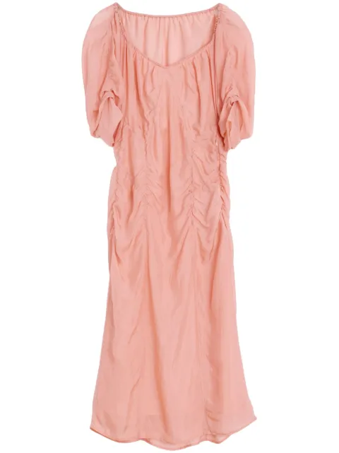 LEMAIRE chiffon midi dress Pink DR1098LF1373