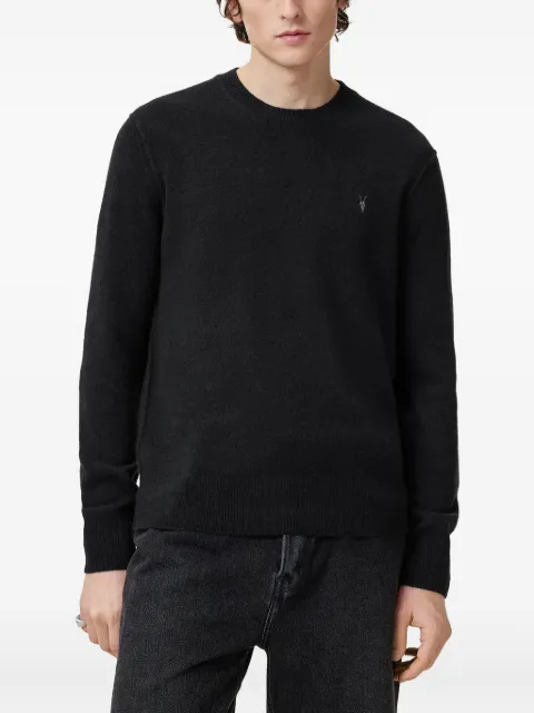 AllSaints logo-embroidered jumper Black M039
