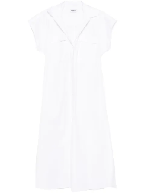 DONDUP cotton midi dress White DA430PF0010DXXX