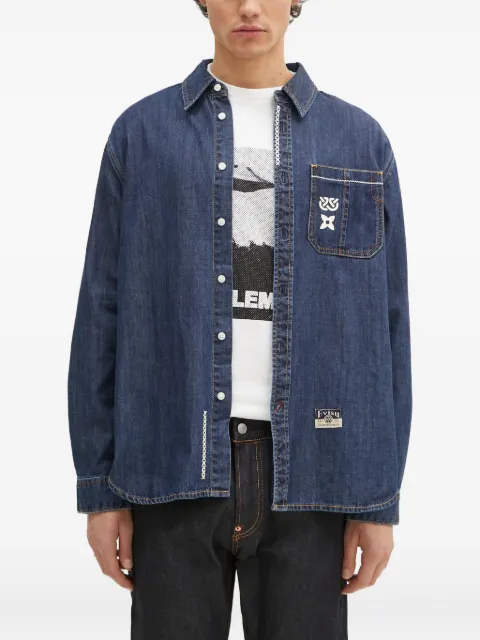 EVISU pocket graphic shirt Blue 2EAHTM4DL1031