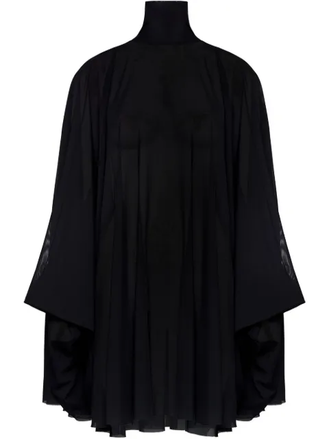 MM6 Maison Margiela semi-sheer mini dress Black S62DA0038S24423