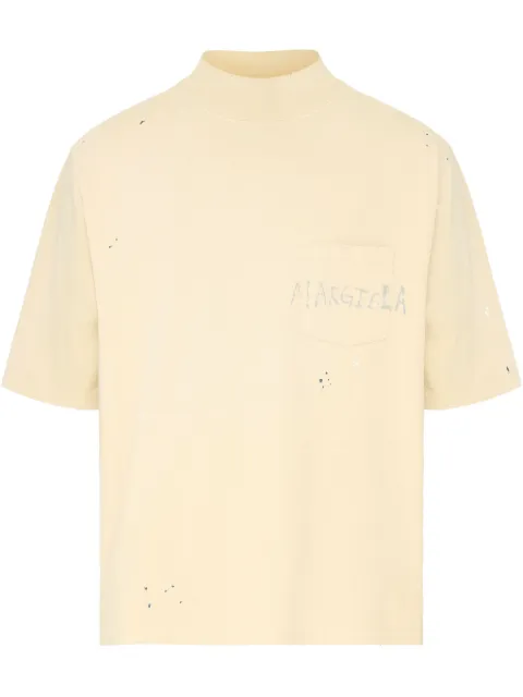 Maison Margiela logo-print T-shirt Neutrals S50GC0714S24567