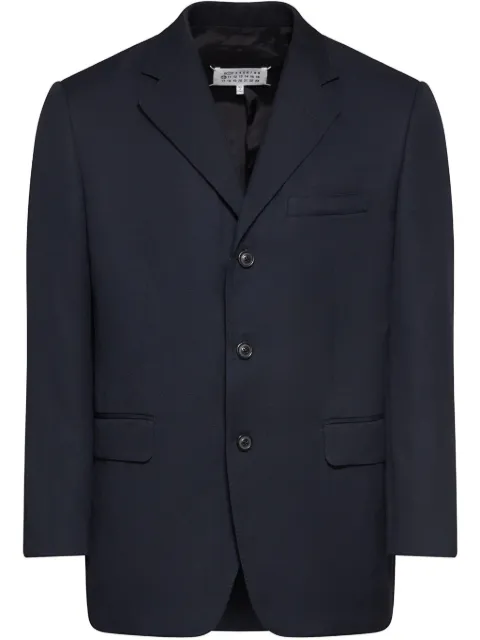 Maison Margiela single-breasted blazer Blue S50BN0537M35287