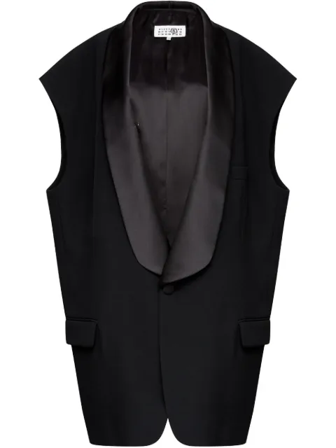 MM6 Maison Margiela tailored waistcoat Black S62FB0069M35436
