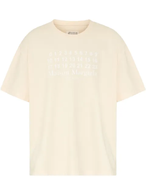 Maison Margiela logo-print T-shirt Neutrals S50GC0716S24567