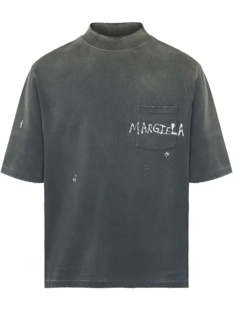 Maison Margiela logo-print T-shirt Grey S50GC0714S24567