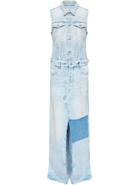MM6 Maison Margiela denim maxi dress Blue S62DG0046M30018
