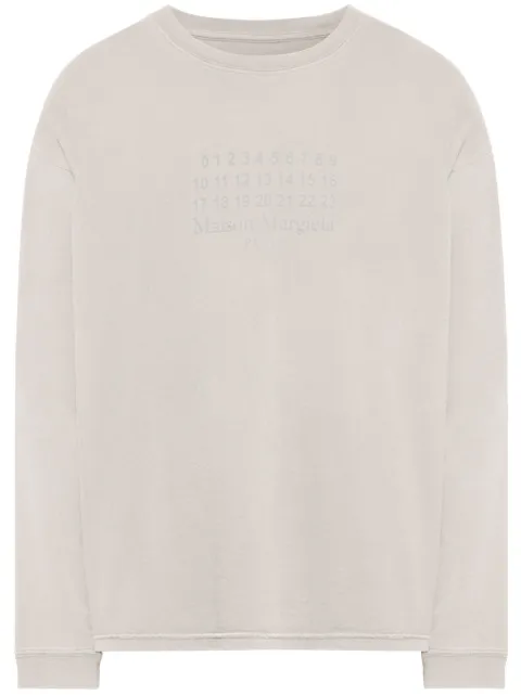 Maison Margiela logo-print T-shirt Neutrals S50GC0715S24575