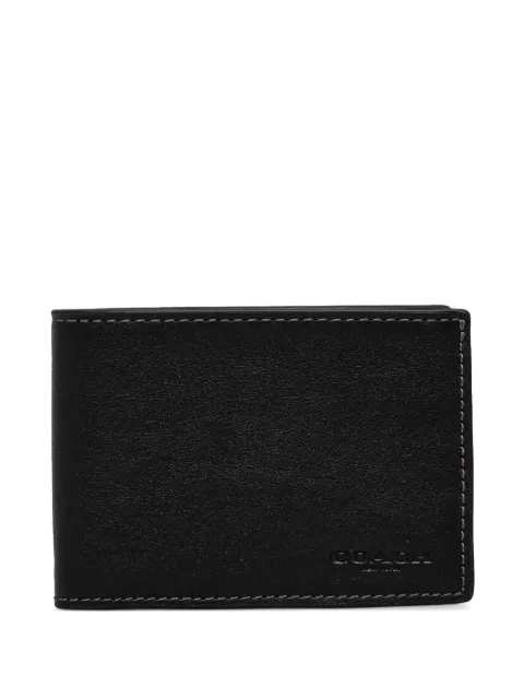 Coach bi-fold leather wallet Black CZ261