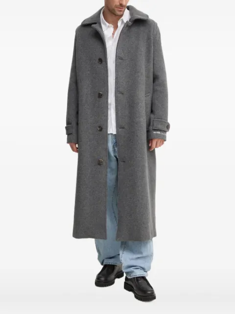 Fiorucci button-fastening front pockets coat Grey U01FMOCO244WO01GY01