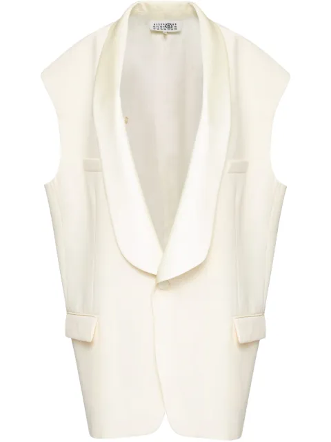 MM6 Maison Margiela tailored waistcoat Neutrals S62FB0069M35436