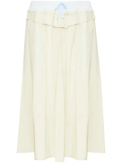 Maison Margiela poplin midi skirt Yellow S51ME0037S76632