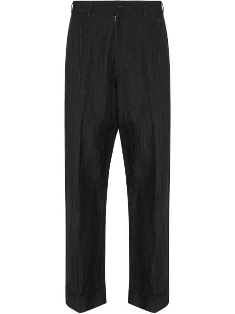 Maison Margiela pinstripe-pattern trousers Black S50KA0678M35447
