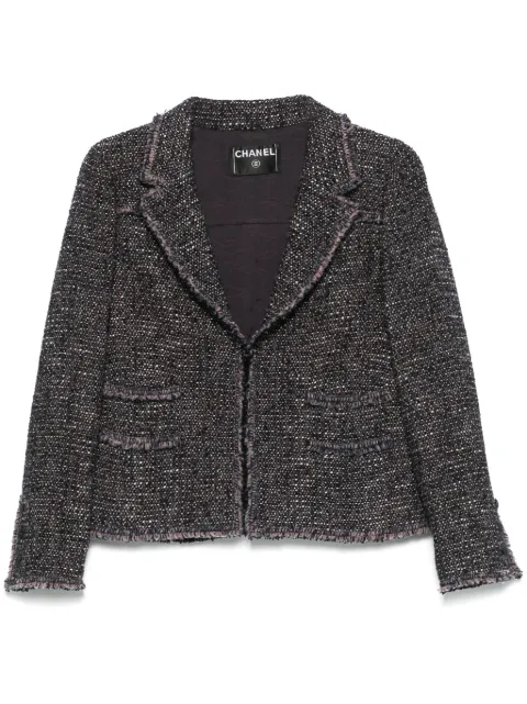CHANEL Pre-Owned 2010s tweed jacket Purple CH2500NO