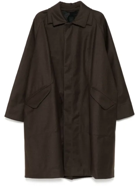 J.LAL Atlas single-breasted coat Brown JBMW0208FA176