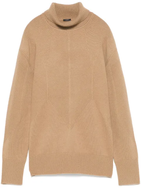 JOSEPH high-neck merino wool sweater Brown JF008599