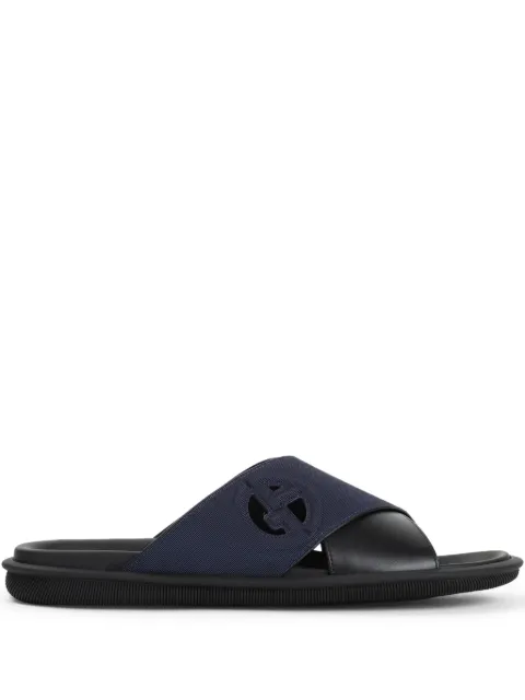 Giorgio Armani crossover slides Blue X2P096XR382