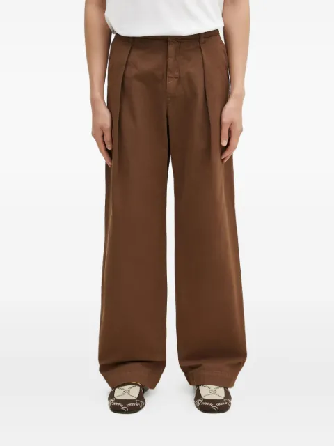 Wood Wood pleated-front trousers Brown 124350015181