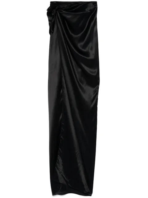 Balenciaga wrap maxi skirt Black 807478TLO28