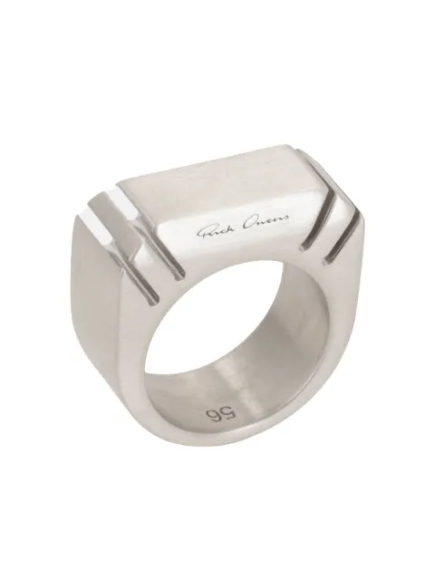 Rick Owens Cut Beveled ring Silver RJ0000108MMT