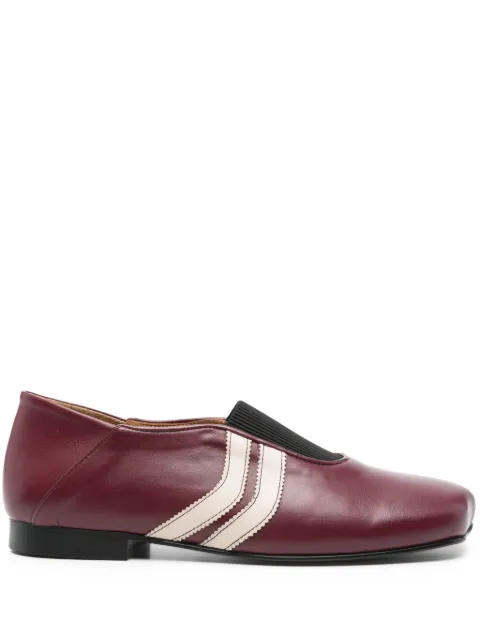 EGONlab. stripe-detail loafers Red FEGLMBL2S02809
