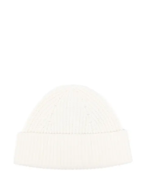 JOSEPH ribbed beanie hat Neutrals JF008630