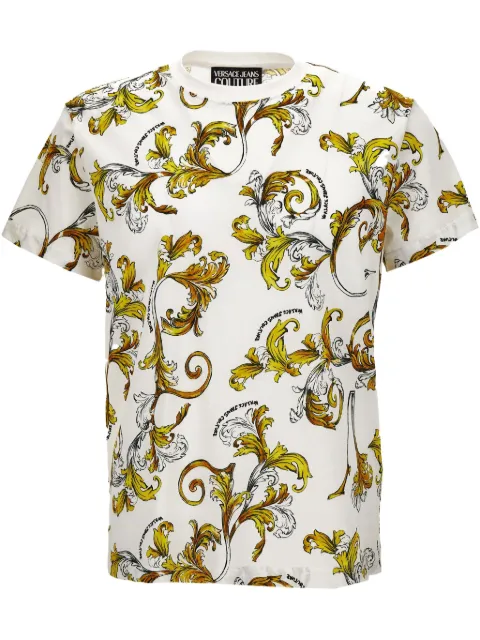 Versace Jeans Couture all over graphic t-shirt White 78GAH6S0JS458