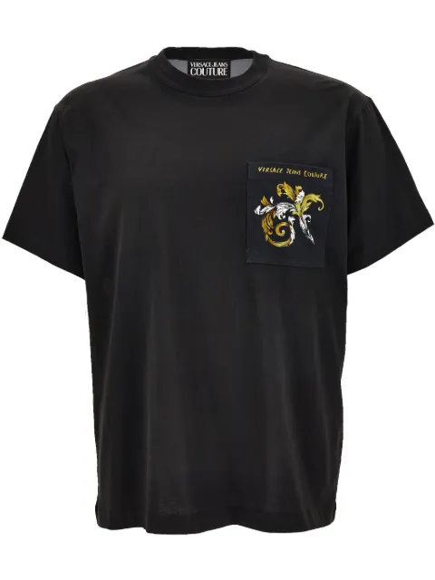 Versace Jeans Couture graphic-print t-shirt Black 78GAH6RBJS462