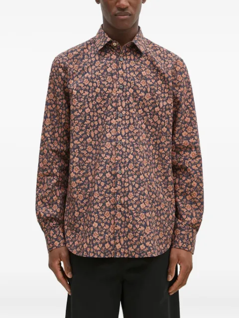 Paul Smith floral print cotton shirt Blue M1R800PP02609