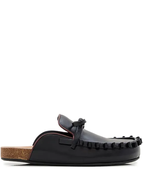 JW Anderson bow tie leather mules Black LF0069LA0323