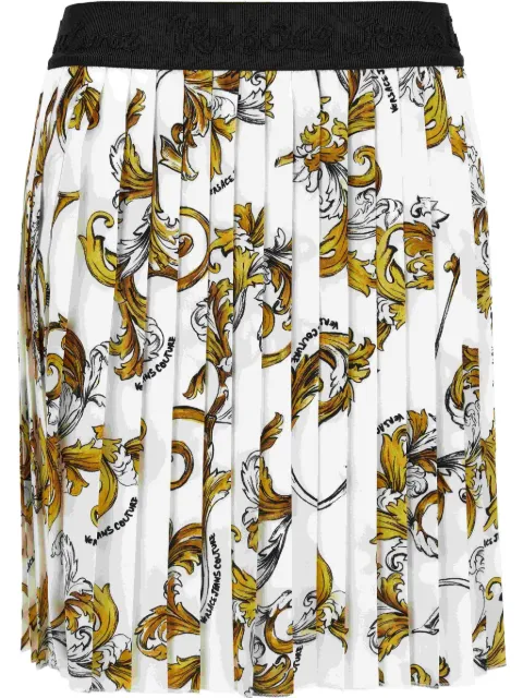 Versace Jeans Couture printed pleated skirt White 78HAE820NS574