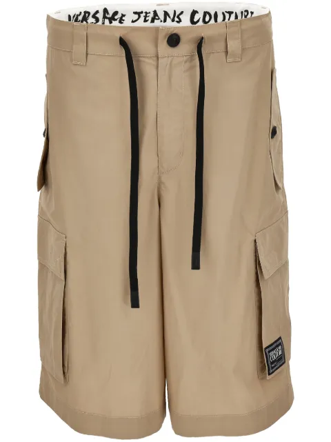 Versace Jeans Couture appliqué cargo shorts Neutrals 78GAD102N0132
