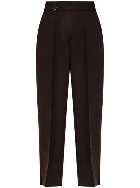 Jacquemus Tibau tapered trousers Brown 243PA0381562
