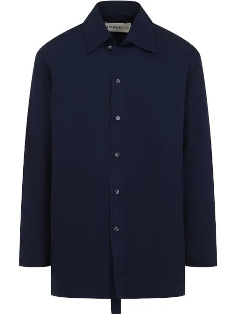 MORDECAI stripe-detail shirt Blue 25E96MXR18H