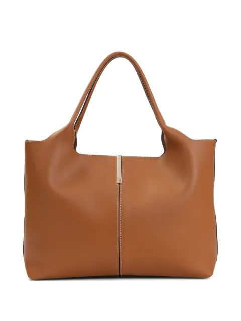 Tod's medium-small leather tote bag Brown XBWEBRA0250UBL