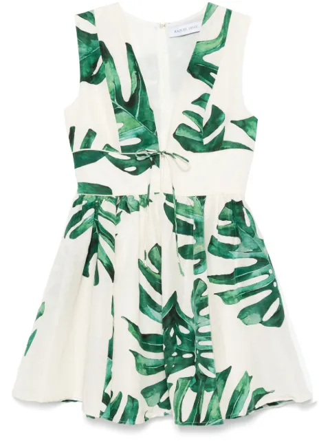 Raquel Diniz leaf-print dress White 5S03017NSL0002