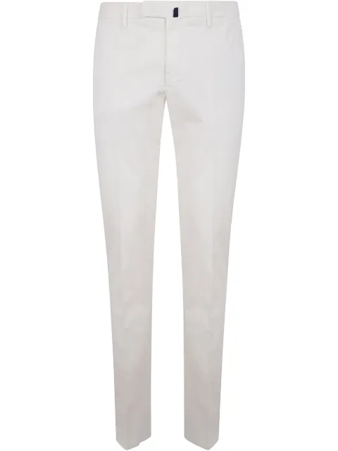 Incotex pressed-crease chino trousers White 1W00309098B