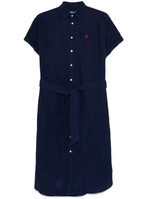 Polo Ralph Lauren Oxford belted midi dress Blue 211959912001