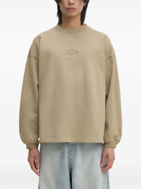 VETEMENTS logo-embroidered sweatshirt Neutrals UA66CW600T