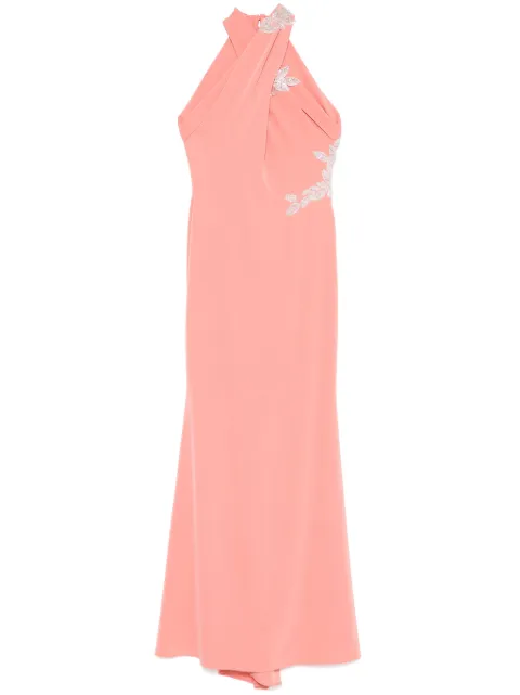 CRISTALLINI stretch-crepe maxi dress Orange CA1382